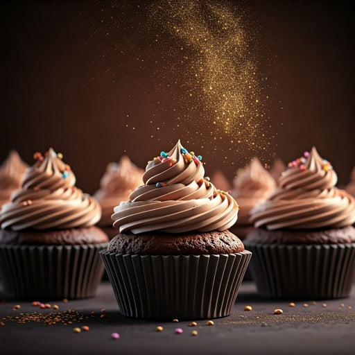 Chocolate pot cupcakes